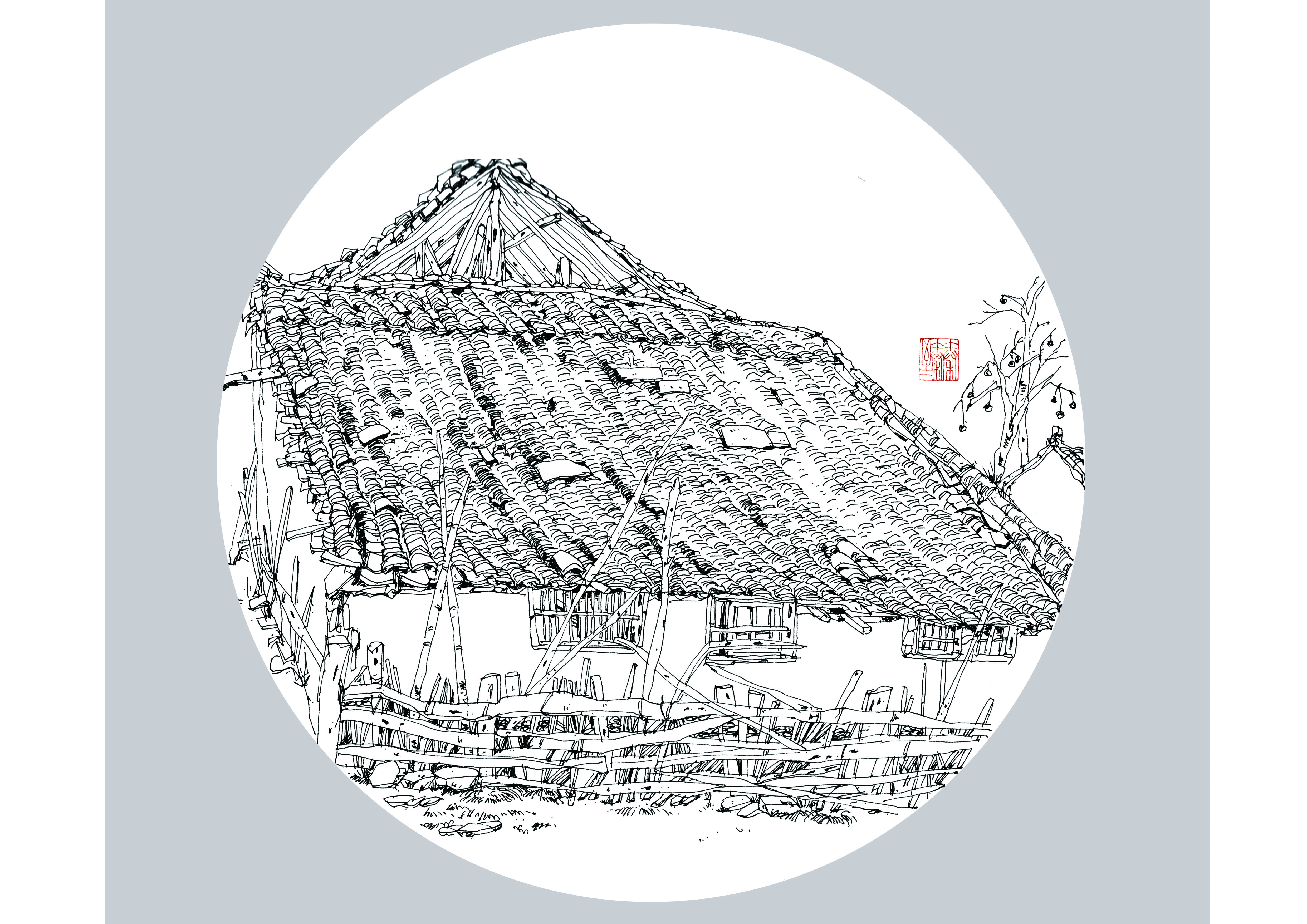 行画古村落之卢村土房