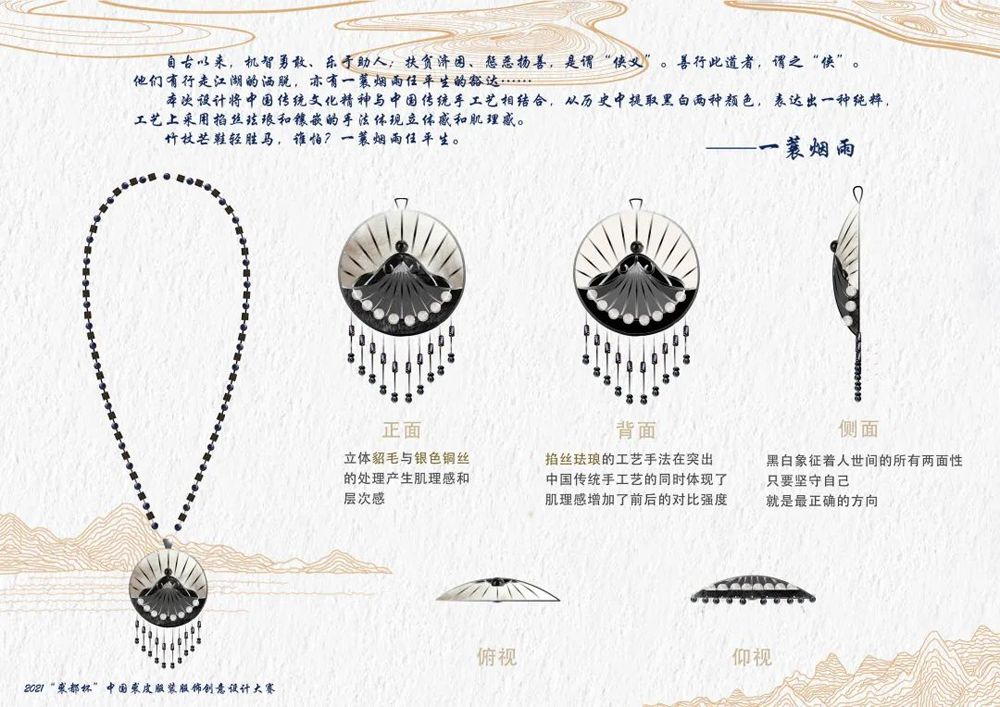 2021“裘都杯”中国裘皮服装服饰创意设计大赛入围名单及入围作品(图41)